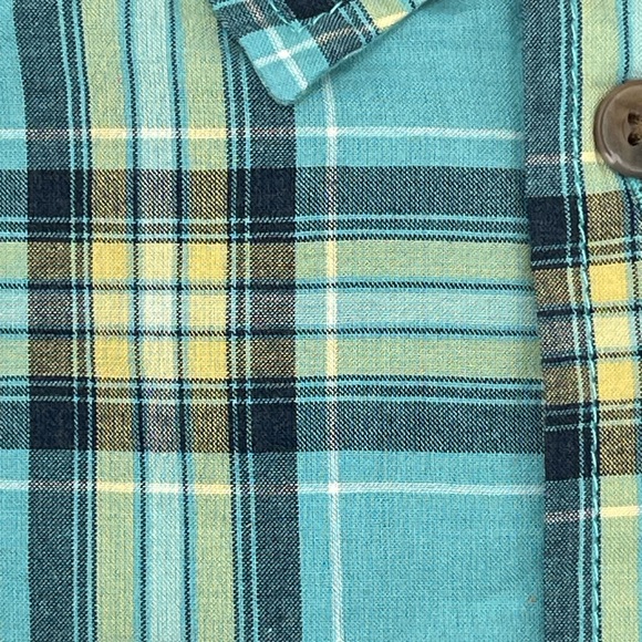 Prana Graden Shirt Men's Med & Lg 80% Organic Woven Cotton 20%Poly Color Azurite - Picture 3 of 5